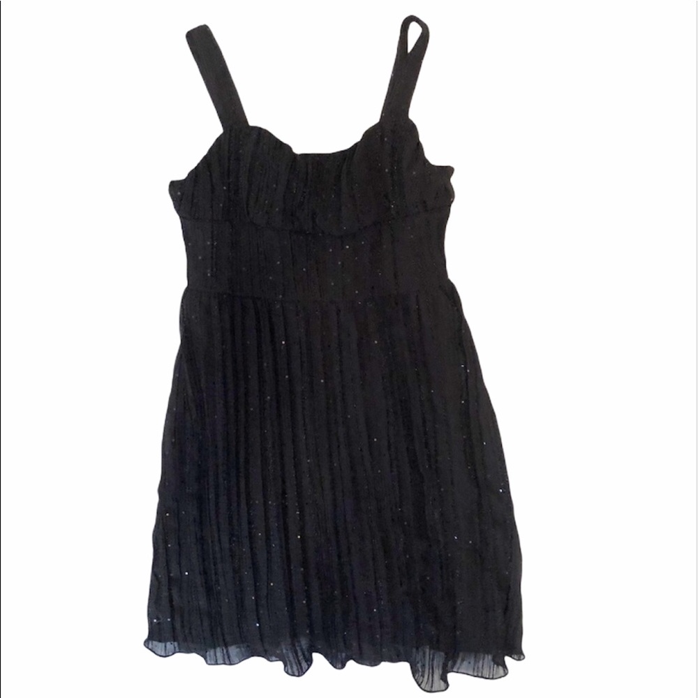 Black sequin formal girls party tank dress 7